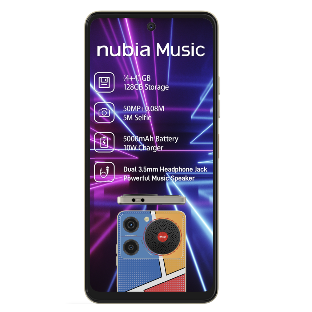 Nubia Music 4GB RAM 128GB ROM - Dual SIM - Pop Art