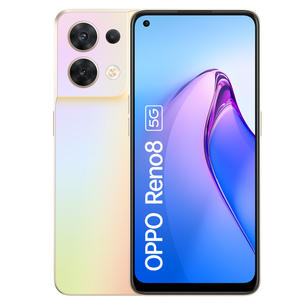 OPPO Reno8 5G 8GB RAM 256GB ROM - Dual SIM -Shimmer Gold