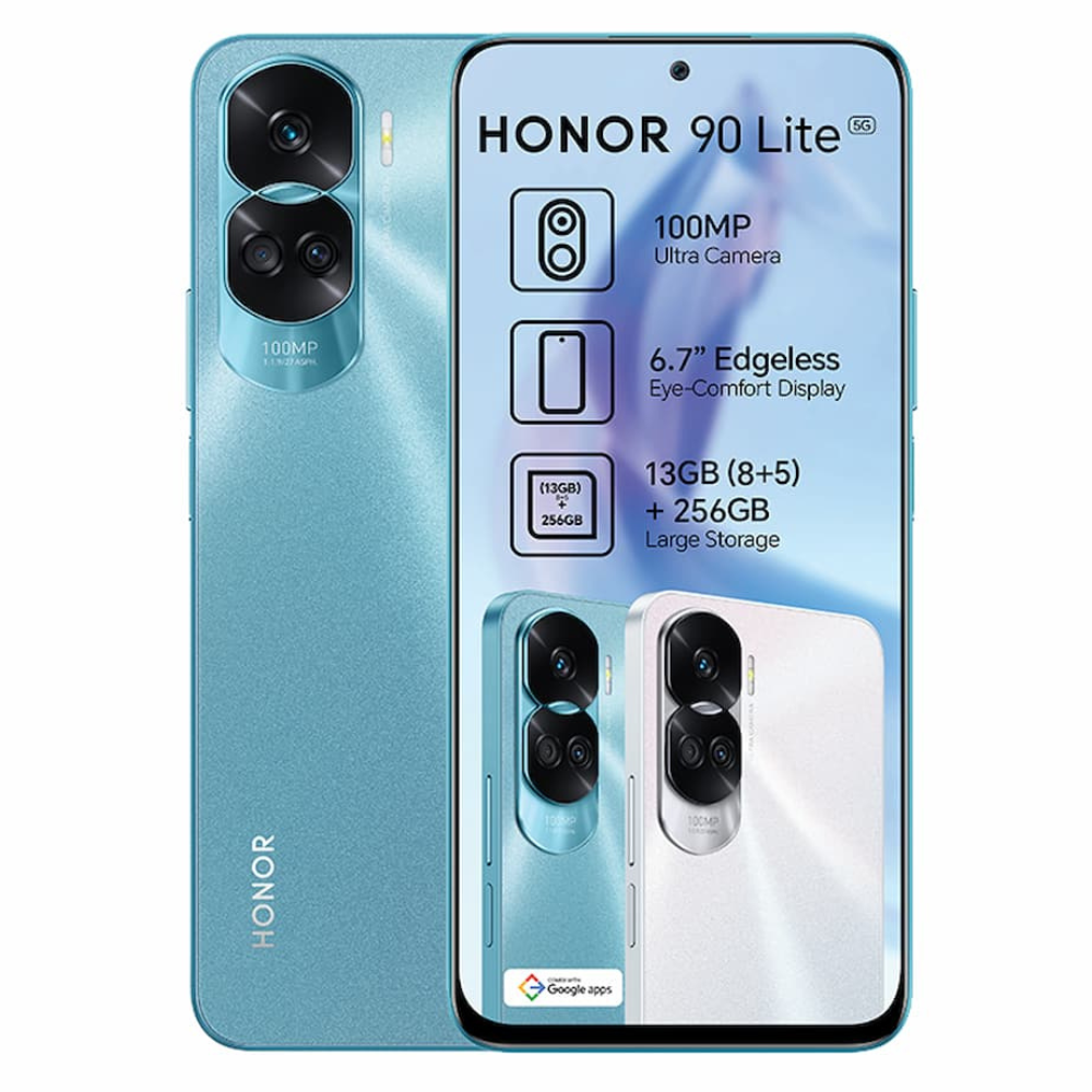 Honor 90 Lite 5g 8gb Ram 256gb Rom Dual Sim Cyan Lake Smartphone