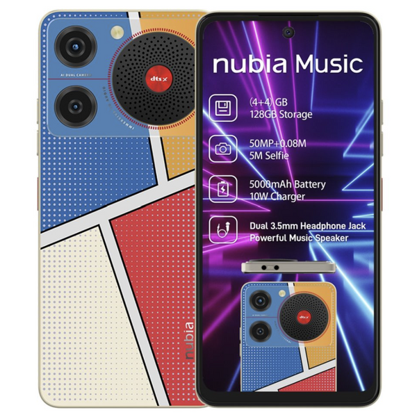 Nubia Music 4GB RAM 128GB ROM - Dual SIM - Pop Art – Smartphone
