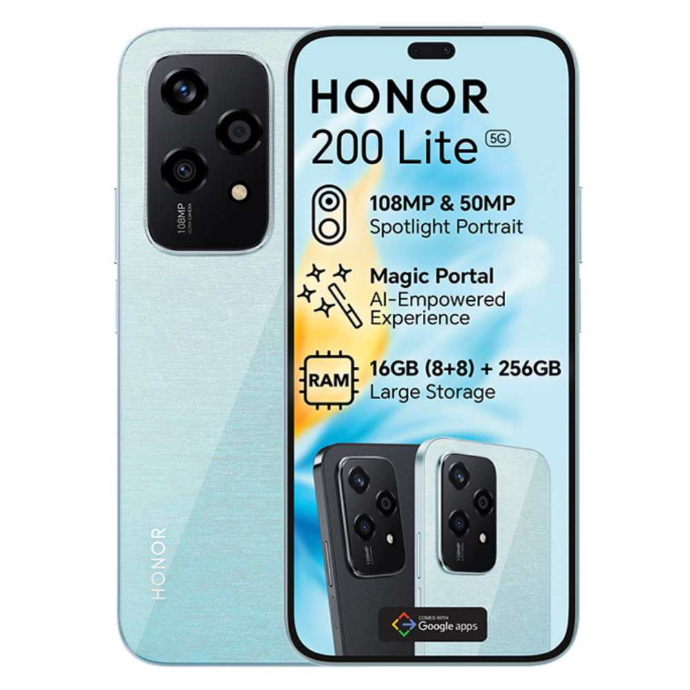 Honor 200 Lite 5G 8GB RAM 256GB ROM - Dual SIM - Starry Blue