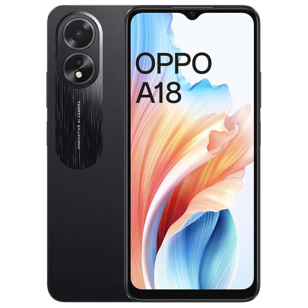 OPPO A18 - 4GB RAM 128GB ROM - Dual SIM - Glowing Black