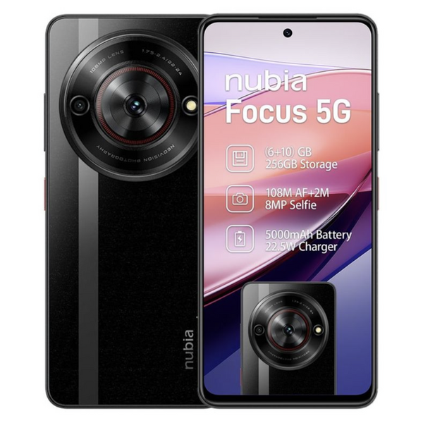 Nubia Focus 5G 6+10GB RAM 256GB ROM - Dual SIM - Galactic Black