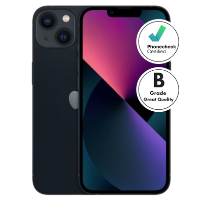 Apple iPhone 13 4GB RAM 128GB ROM – Midnight (Black) (CPO) B-Grade