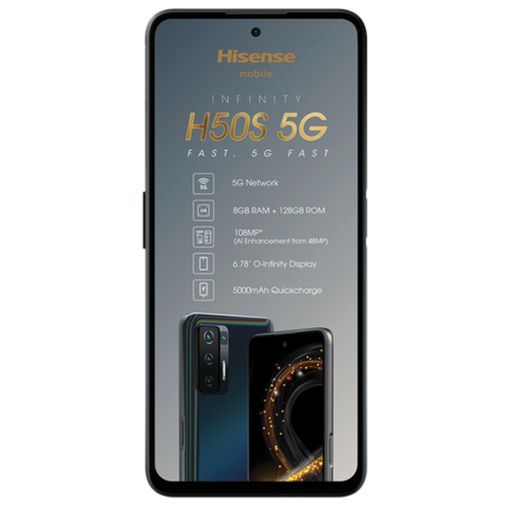 Hisense H50s 5G 8GB RAM 128GB ROM Single SIM - Black