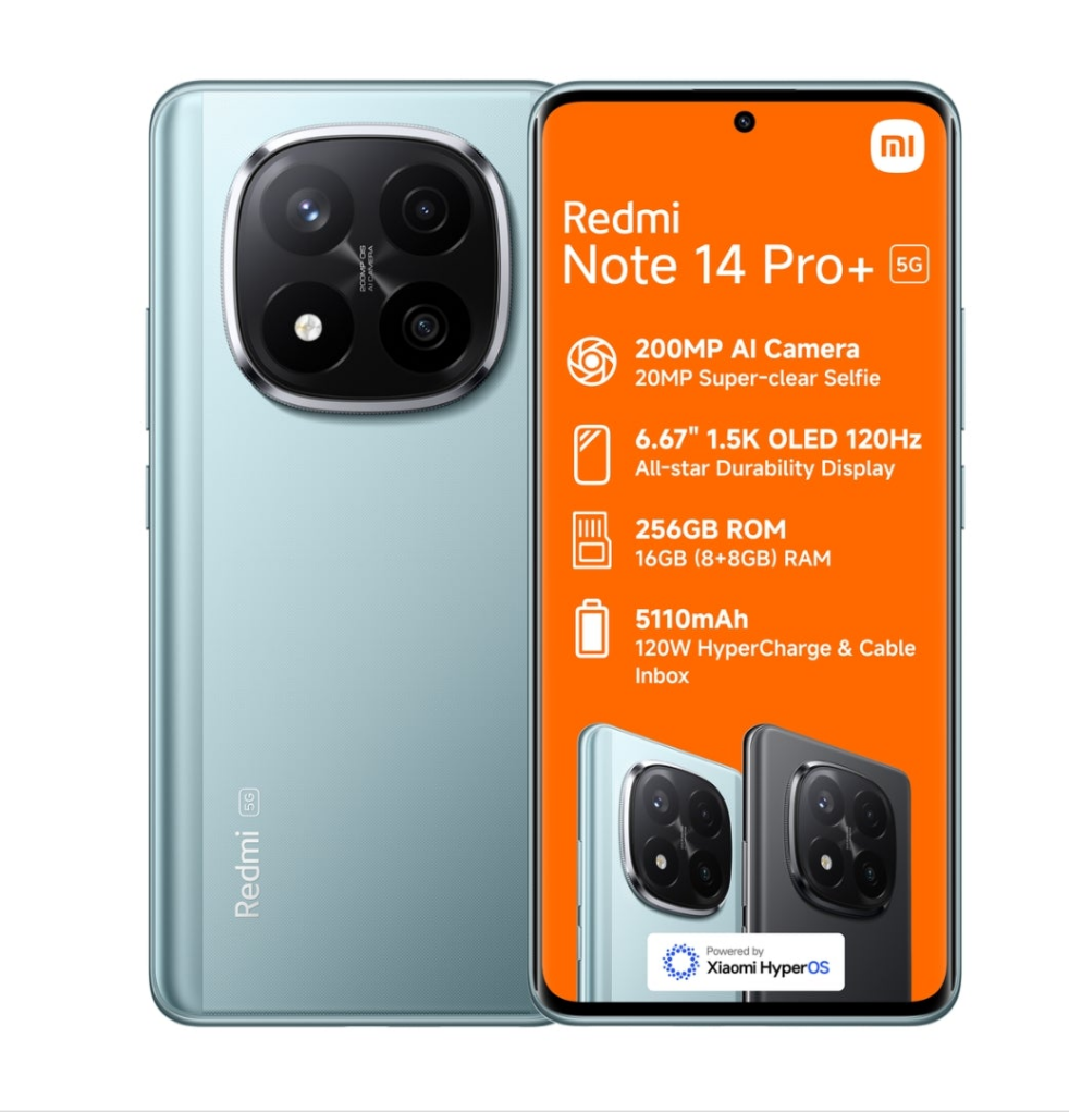 Xiaomi Redmi Note 14 Pro+ 5G 8GB RAM 256GB ROM - Dual SIM