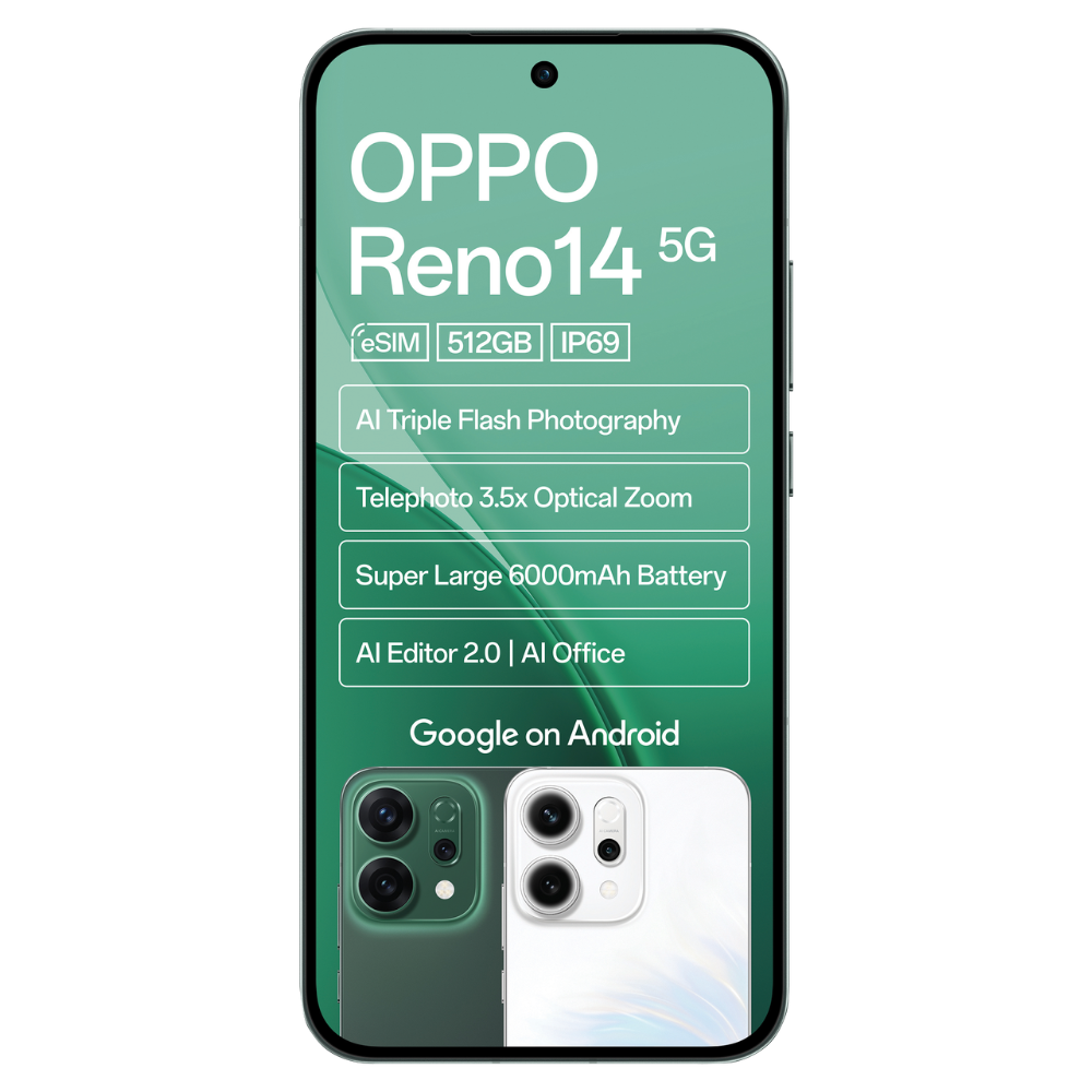 OPPO Reno14 5G 12GB RAM 512GB ROM - Dual SIM