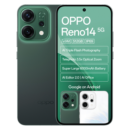 OPPO Reno14 5G 12GB RAM 512GB ROM - Dual SIM