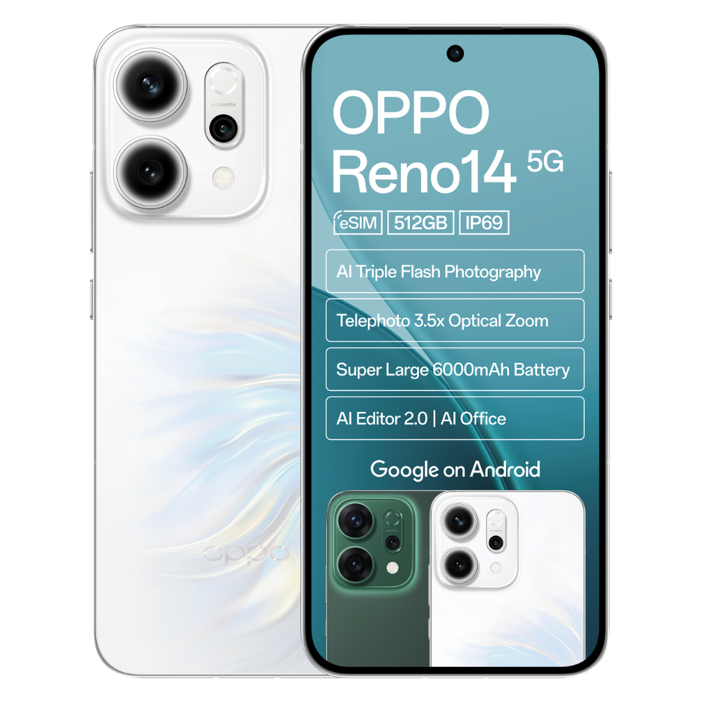OPPO Reno14 5G 12GB RAM 512GB ROM - Dual SIM
