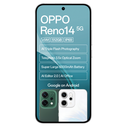 OPPO Reno14 5G 12GB RAM 512GB ROM - Dual SIM