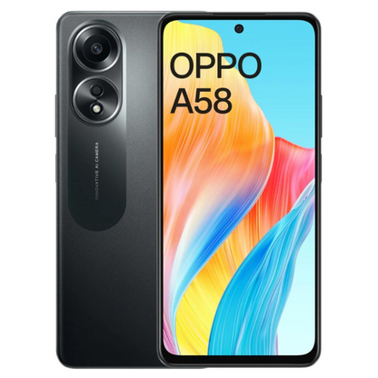 OPPO A58 - 6GB RAM 128GB ROM - Dual SIM - Glowing Black