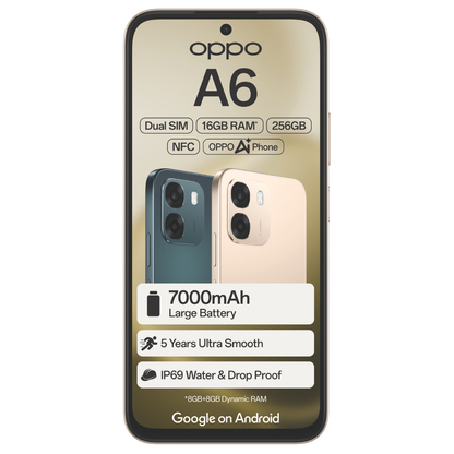 OPPO A6 8GB RAM 256GB ROM - Dual SIM