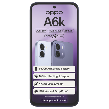 OPPO A6k 4GB RAM 256GB ROM - Dual SIM