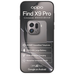 OPPO Find X9 Pro (eSIM) 16GB RAM 512GB ROM - Dual SIM - Bundle with AirVOOC 50W Charger & Aramid Case