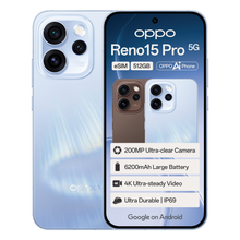 OPPO Reno15 Pro 5G 12GB RAM 512GB ROM - Dual SIM