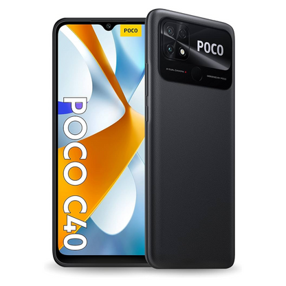 Poco C40 4GB RAM 64GB ROM - Dual SIM - Power Black – Smartphone