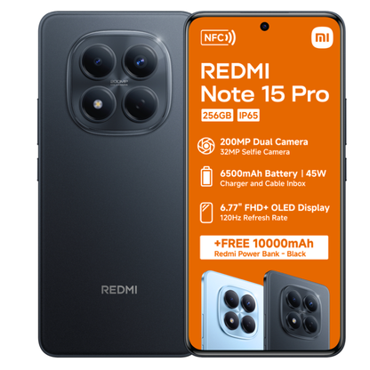 Redmi Note 15 Pro 8GB RAM 256GB ROM Dual SIM + Redmi 10000 mAh Powerbank