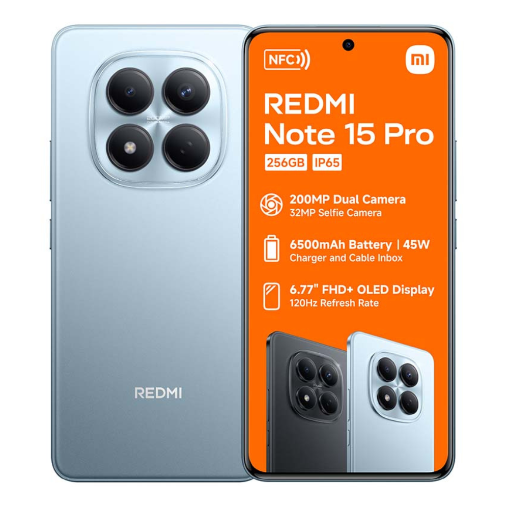 Redmi Note 15 Pro 8GB RAM 256GB ROM Dual SIM + Redmi 10000 mAh Powerbank
