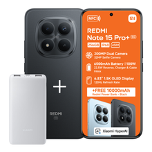 Xiaomi Redmi Note 15 Pro+ 5G 8GB RAM 256GB ROM - Dual SIM + Redmi 10000 mAh Powerbank