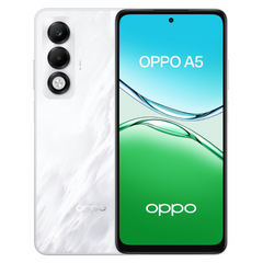 Oppo A5 smartphone showing front and back on a white background