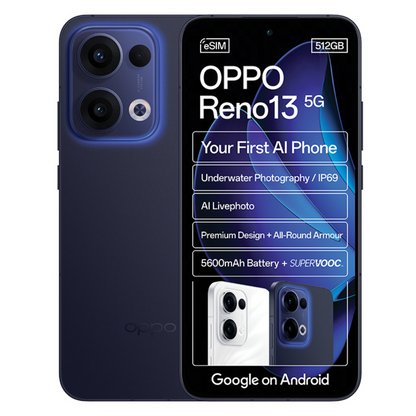 OPPO Reno13 5G 12GB RAM 512GB ROM - Dual SIM