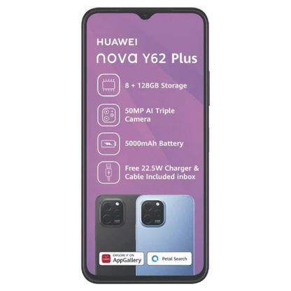 Huawei Nova Y62 Plus 8GB RAM 128GB ROM - Dual SIM