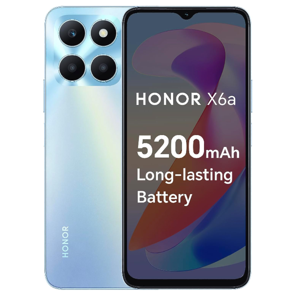 Honor X6a 4GB RAM 128GB ROM - Dual SIM - Sky Silver