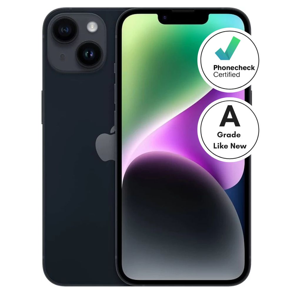 Apple iPhone 14 6GB RAM 128GB ROM – Midnight (CPO) A-Grade