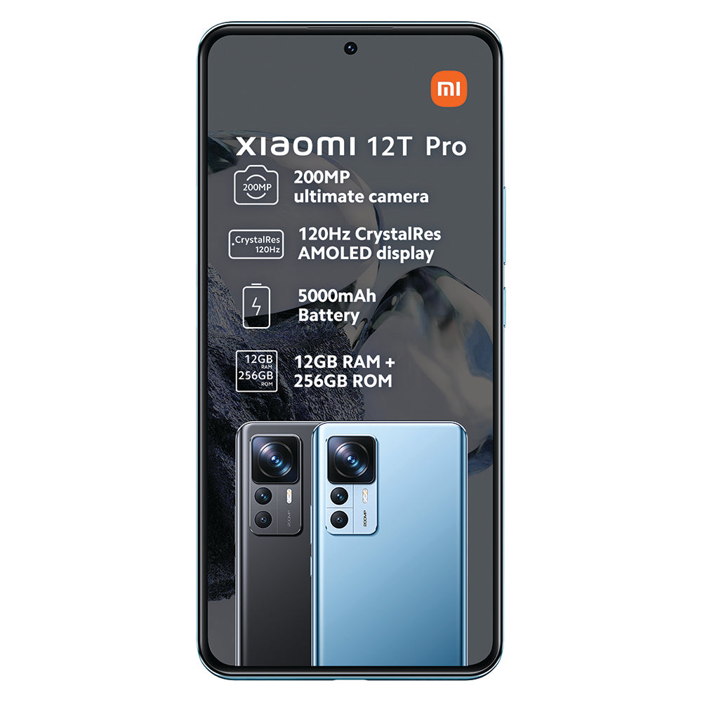 Xiaomi 12T Pro 12GB RAM and 256GB ROM 5G Dual SIM Unlocked